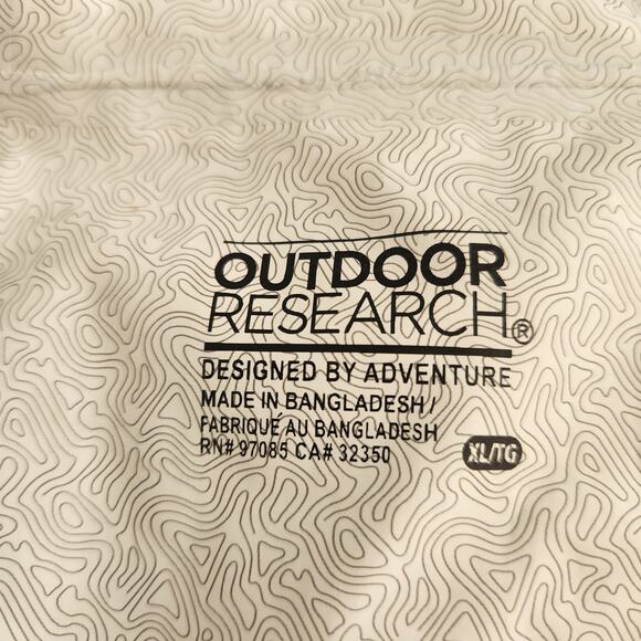 FLAW Outdoor Research Apollo Jacket XL Womens Rain Hooded Full Zip Blue Green - Picture 10 of 16